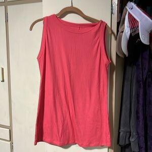 Lane Bryant Ribbed Coral Tank